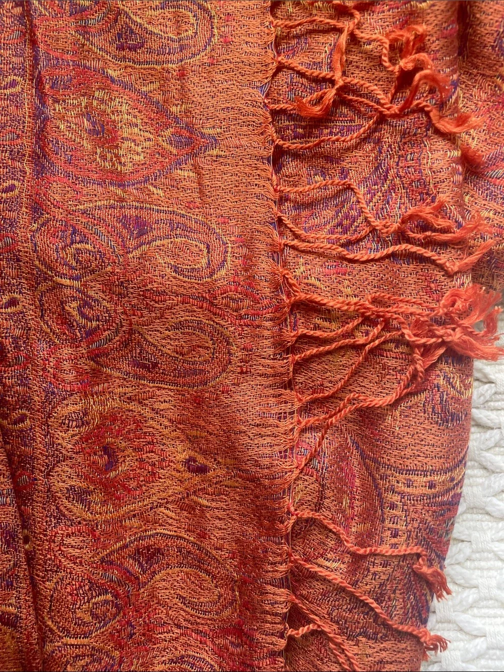 SILK BLEND REVERSIBLE PAISLEY PASHMINA